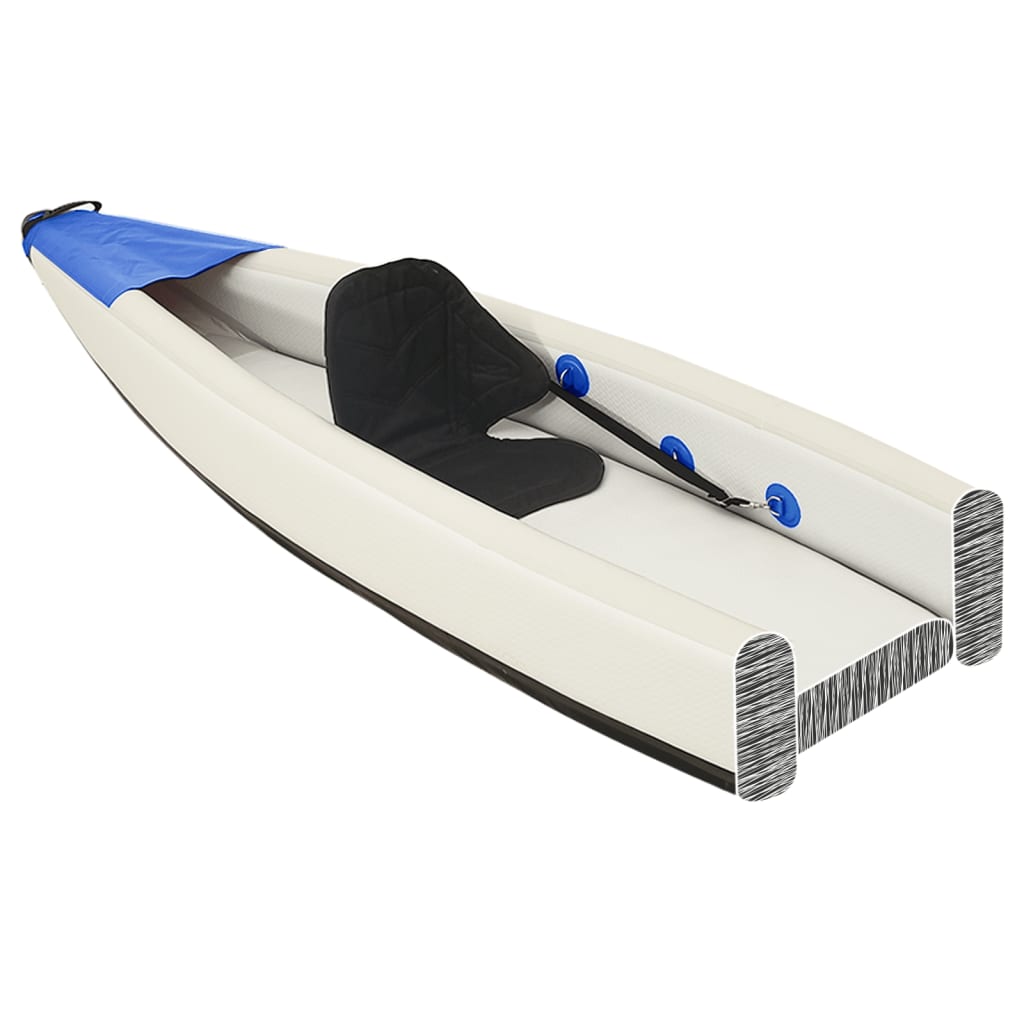 Vidaxl Kayak Inflatable 375x72x31 cm Polyester blue