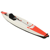 Vidaxl Kayak nafukovací 375x72x31 cm polyester červená