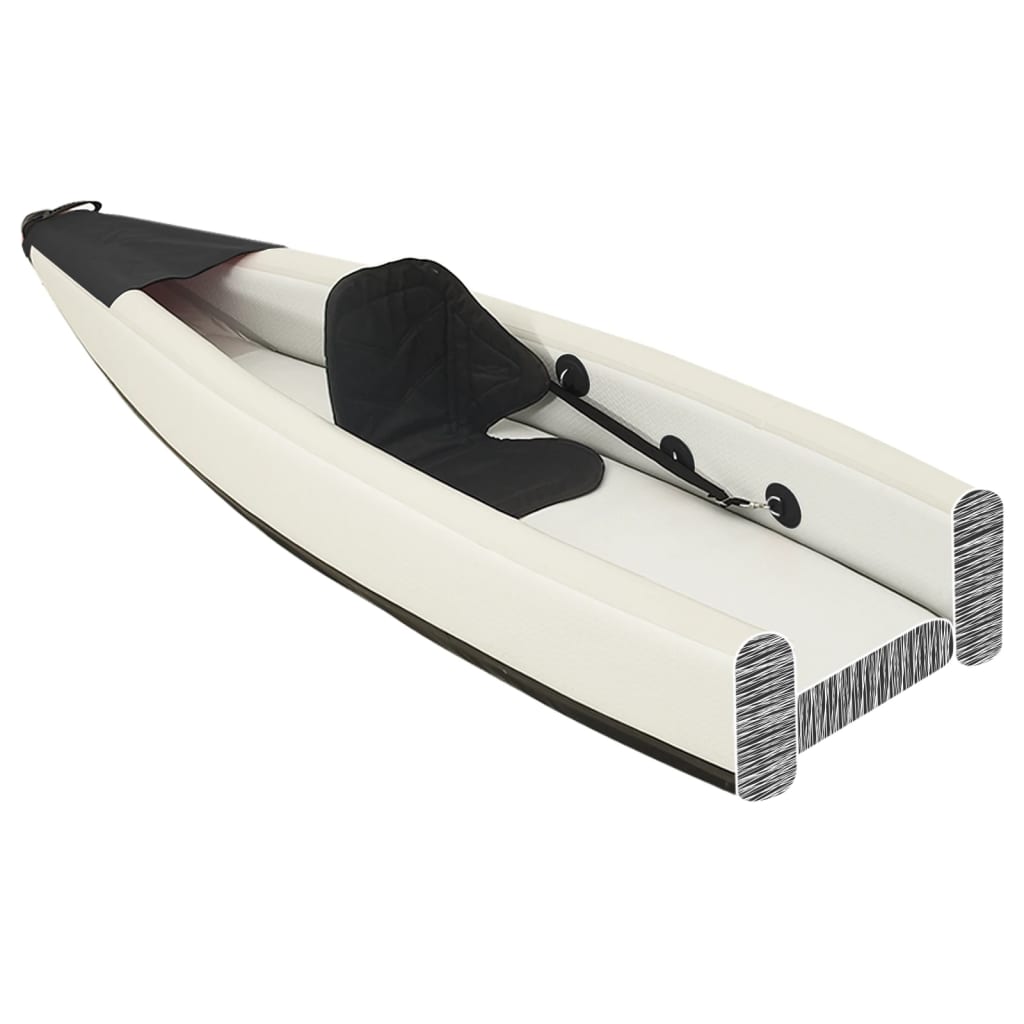 Vidaxl Kayak Inflatable 375x72x31 cm Polyester Black