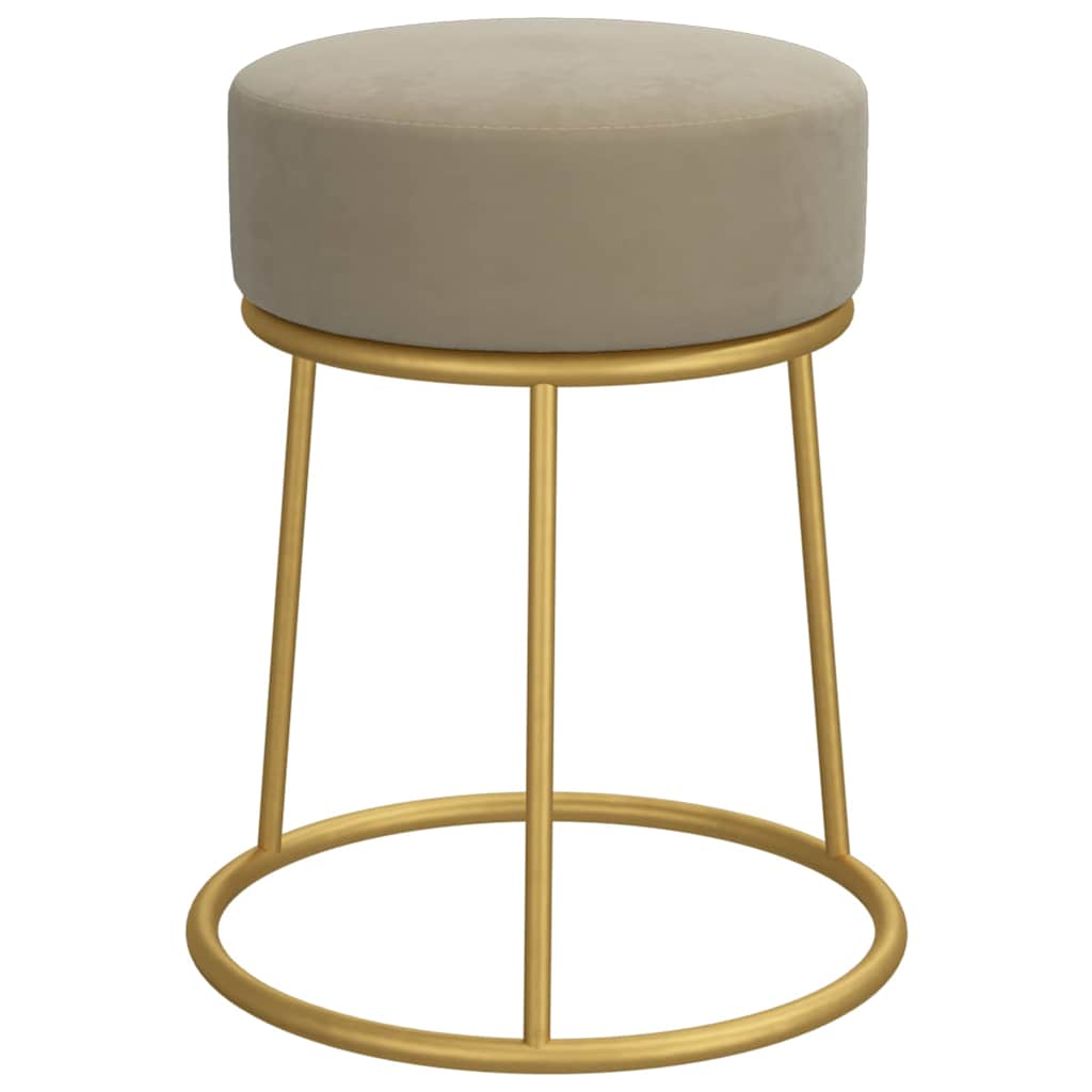 Vidaxl hocker rond fluweel donkergrijs