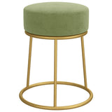 Vidaxl hocker rond fluweel mosterdgroen