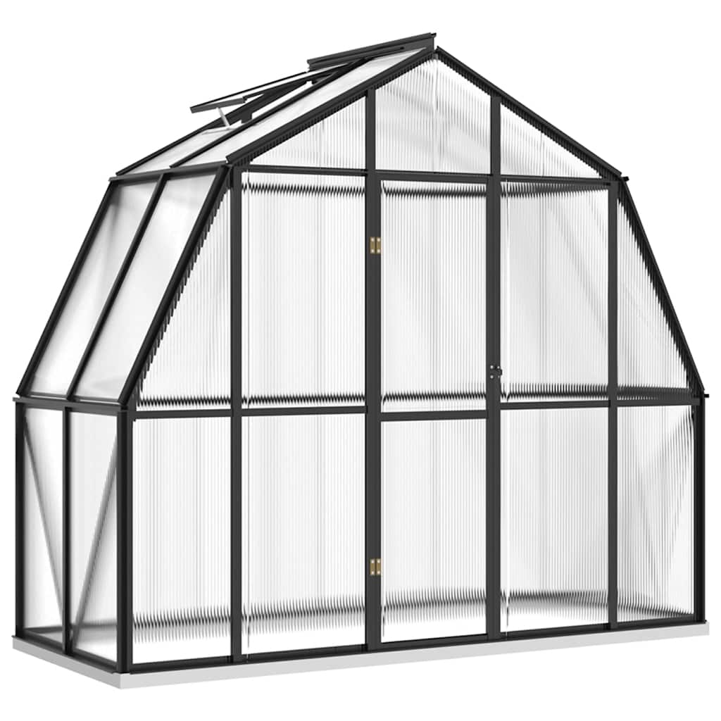 Vidaxl Greenhouse avec cadre de base 3,3 m² en aluminium anthracite -colored