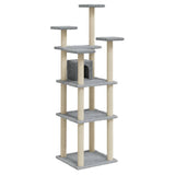 Vidaxl Cat Furniture avec Sisal Scratch Posts 171 cm Gris clair