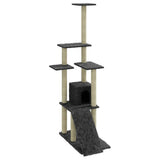 Vidaxl Cat Furniture avec Sisal Scratch Posts 155 cm Gris foncé