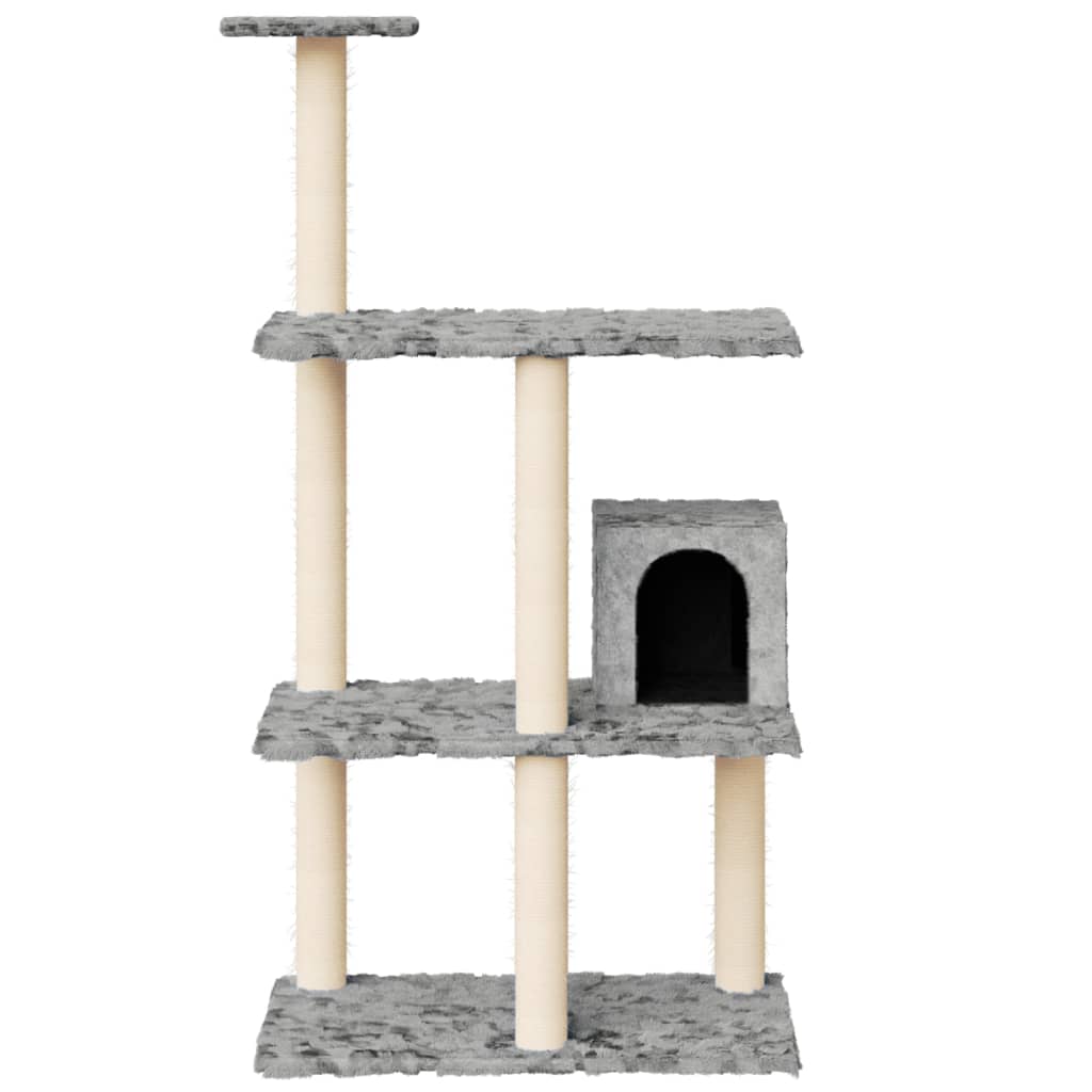 Vidaxl Cat Furniture avec Sisal Scratch Posts 119 cm Gris clair