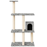 Vidaxl Cat Furniture avec Sisal Scratch Posts 119 cm Gris clair