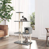 Vidaxl Cat Furniture avec Sisal Scratch Posts 119 cm Gris clair