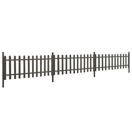 Vidaxl hek met palen 3 st 614x80 cm hkc