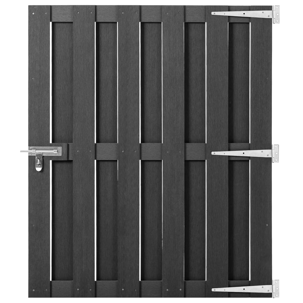 Vidaxl poort 100x112 cm hkc gris