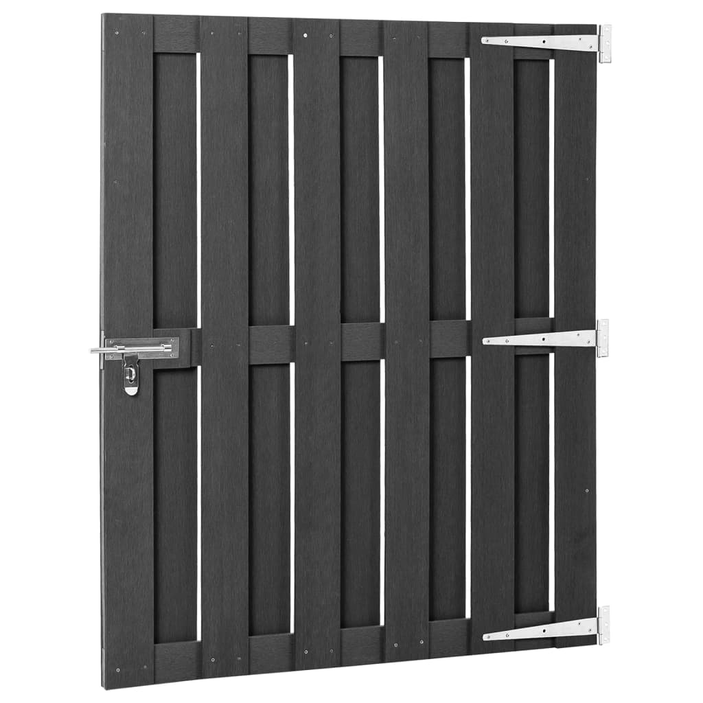 Vidaxl poort 100x112 cm hkc gris