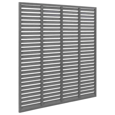 Vidaxl Lamellenhek 180x180 cm hkc gris