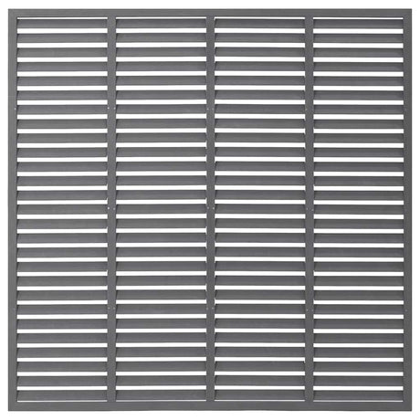 Vidaxl Lamellenhek 180x180 cm hkc gris