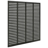Vidaxl lamellenhek 180x180 cm hkc gris foncé
