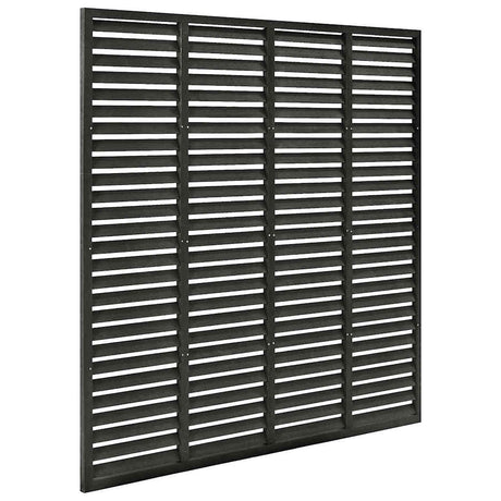 Vidaxl lamellenhek 180x180 cm hkc gris foncé