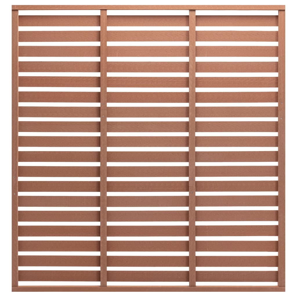 Panneau de clôture Vidaxl 180x180 cm HKC Brown