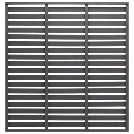 Panneau de clôture Vidaxl 180x180 cm HKC Gray