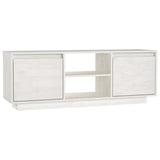 Vidaxl tv-meubel 110x30x40 cm massief grenenhout wit