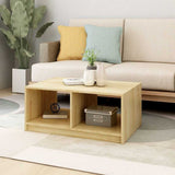 Vidaxl 809906 salontafel 75x50x33,5 cm massief hout grenen