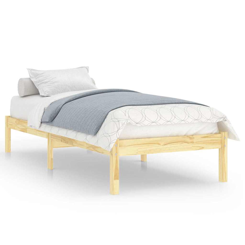 Vidaxl bedframe massief hout 90x190 cm