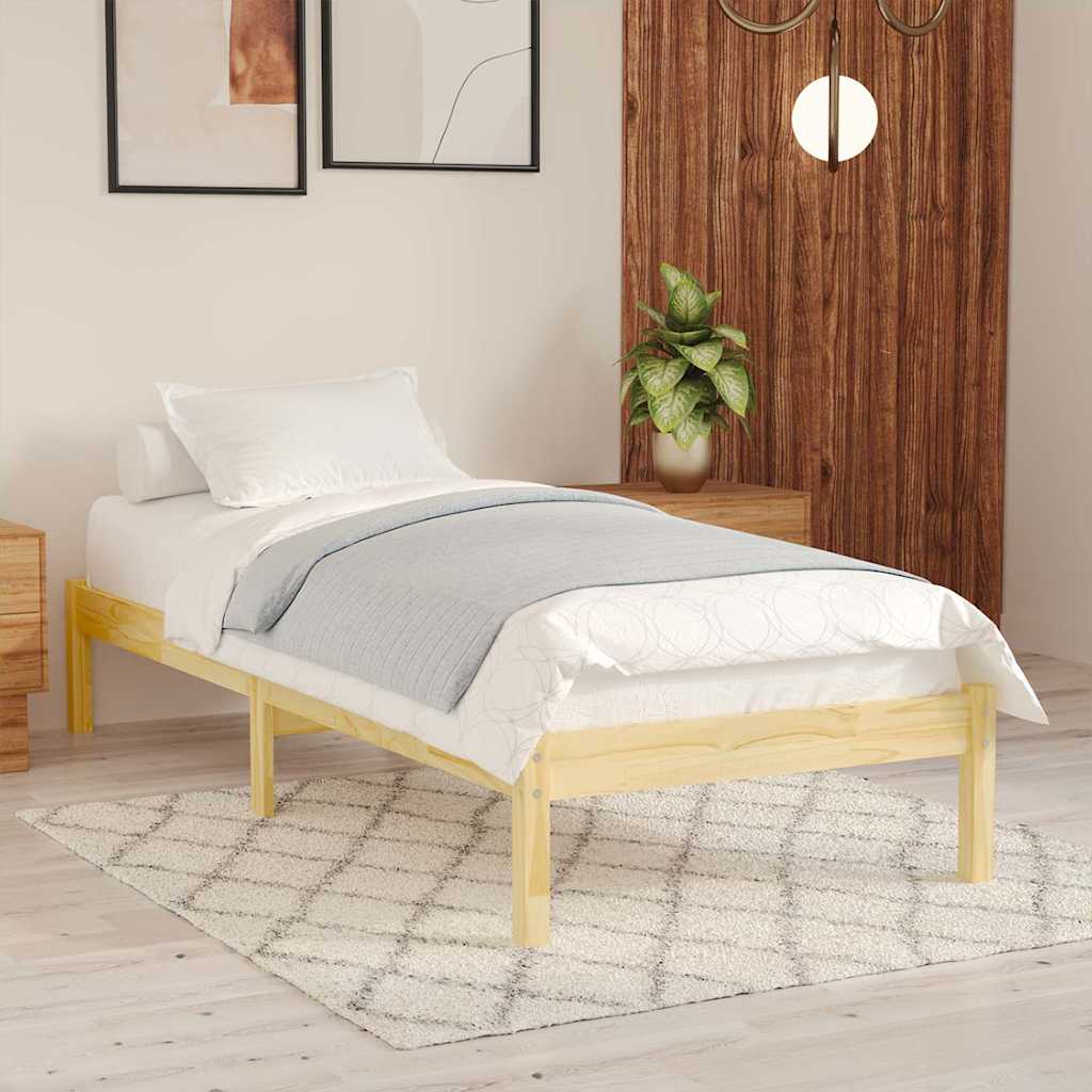 Vidaxl bedframe massief hout 90x190 cm