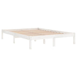 Vidaxl bedframe massief grenenhout wit 140x190 cm