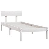 Vidaxl bedframe massief grenenhout wit 90x190 cm