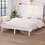 Vidaxl bedframe massief grenenhout wit 140x190 cm
