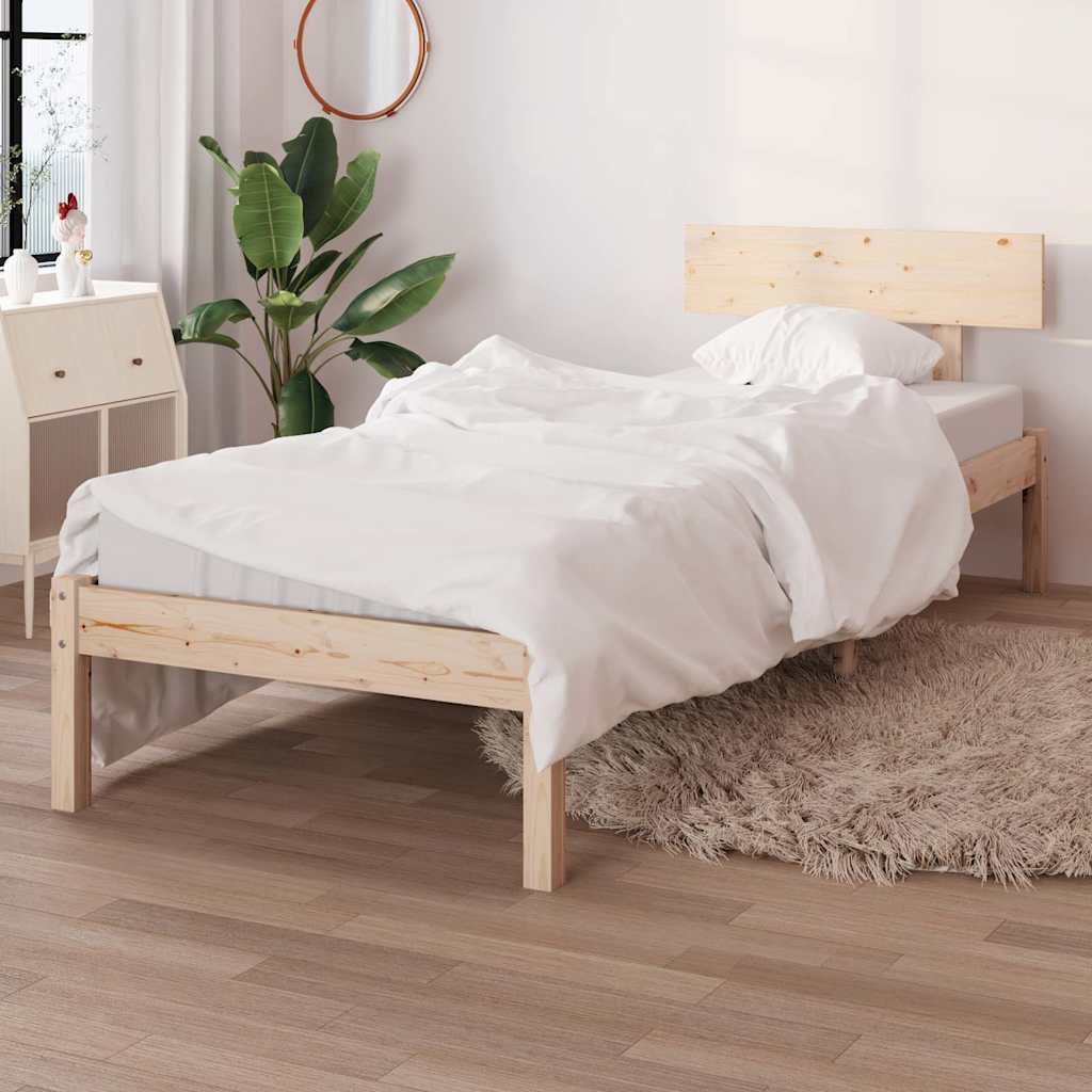 Vidaxl bedframe massief grenenhout 90x200 cm