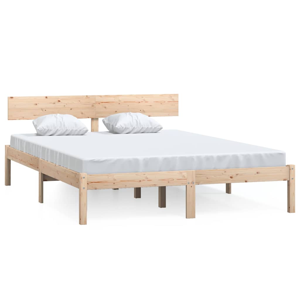 Vidaxl bedframe zonder matras massief hout 140x200 cm