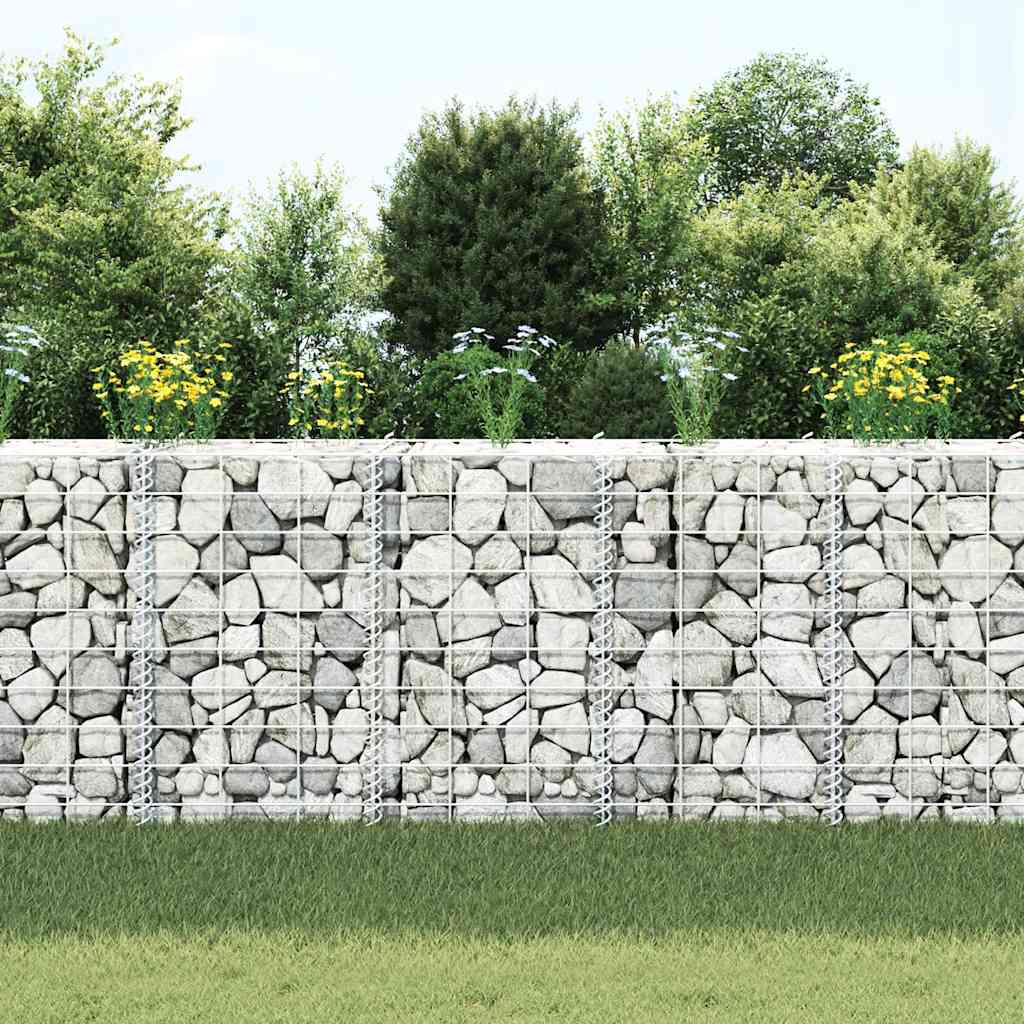 Vidaxl Gabion Planters 3 ST RÉPÉSENTATION 30X30X50 CM FER