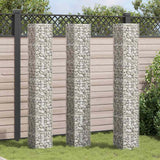 Vidaxl schanskorf jardinières 3 STÉE STÉRÉE 30x30x200 cm fer