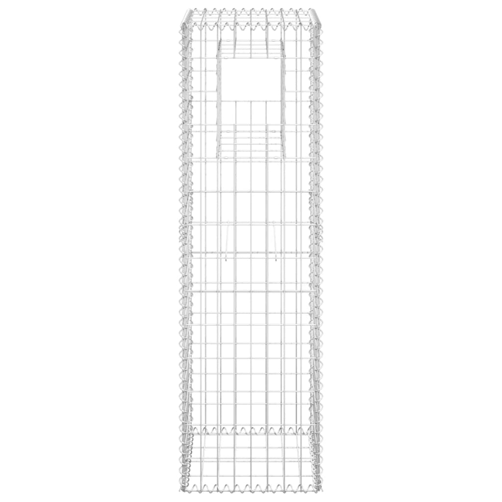 Vidaxl Schanskorf Pole 40x40x140 cm de hierro