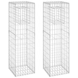 Vidaxl Schanskorf Publies 2 PCS 40x40x140 cm fer