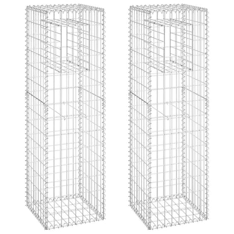 Vidaxl Schanskorf Publies 2 PCS 40x40x140 cm fer