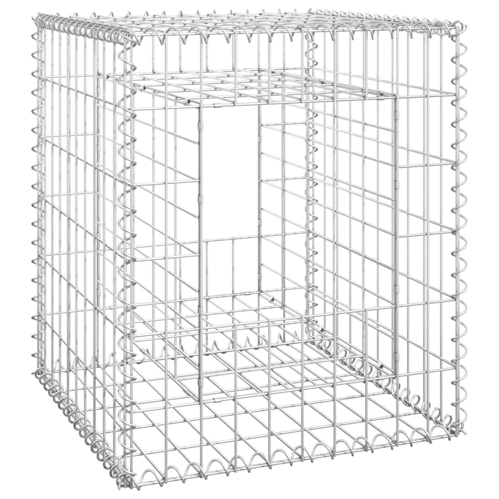 Vidaxl schanskorf paal 50x50x60 cm ijzer