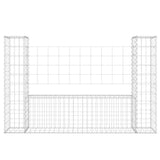 Vidaxl schanskorf en forme de U avec 2 poteaux 140x20x100 cm fer