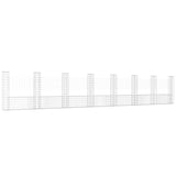 Vidaxl Schanskorf U-shaped with 8 posts 860x20x150 cm iron