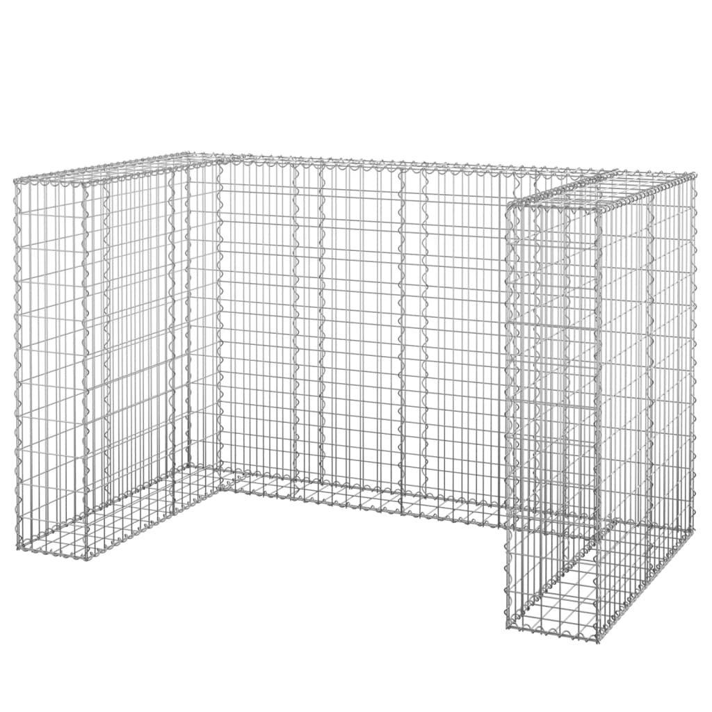 Vidaxl Schanskorf para contenedores 180x100x110 cm de acero galvanizado