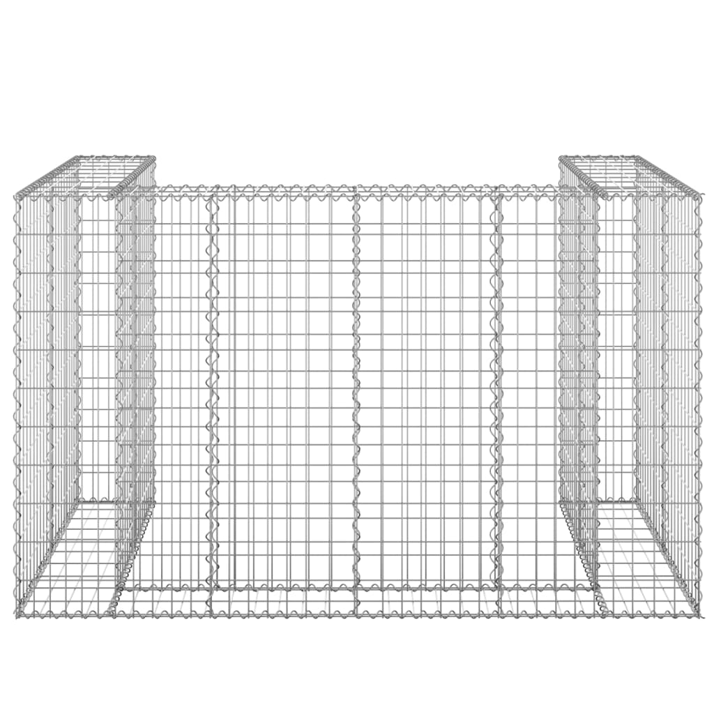 VidaXL Schanskorf voor containers 180x100x110 cm gegalvaniseerd staal