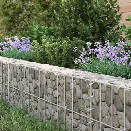 Vidaxl Gabion Planter surélevé 500x100x20 cm en acier galvanisé