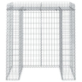 Canasta de Vidaxl Schans para basura CAN 110x91x120 cm de hierro galvanizado