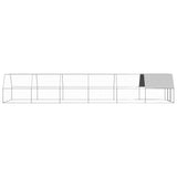 Vidaxl Poulet Coop 3x12x2 m Galvanisé Steel