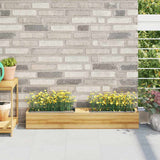 Boîtes de fleurs vidaxl pour les palettes en euro 12 ST 36x13.5x9,5 cm pp gris