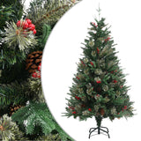 Vidaxl Weihnachtsbaum mit Kiefernkegeln 150 cm PVC und PE Green