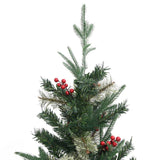 Vidaxl Christmas Tree s borovicovými kužely 225 cm PVC a PE Green