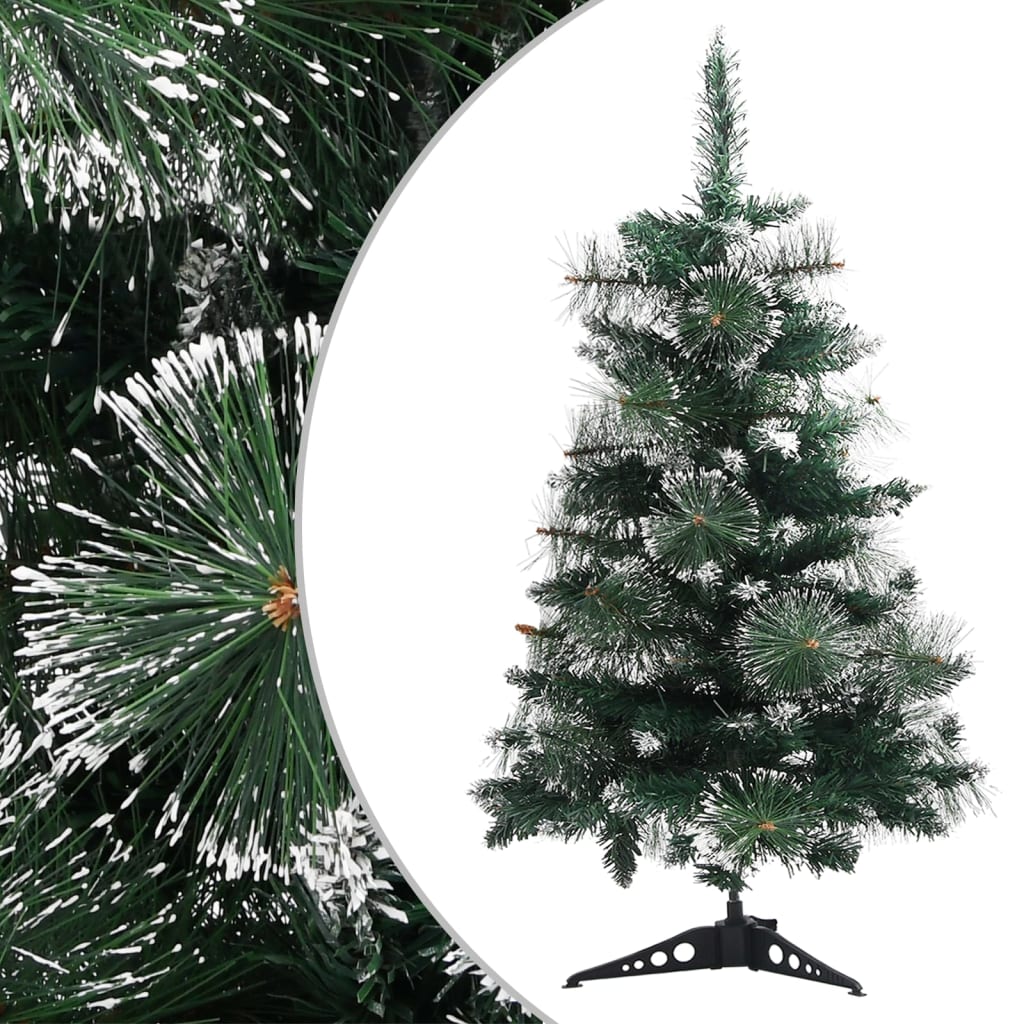 Vidaxl kunstkerstboom avec 60 cm standard vert et blanc