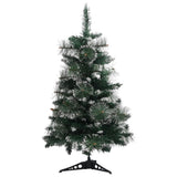 Vidaxl kunstkerstboom avec 60 cm standard vert et blanc