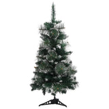 Vidaxl kunstkerstboom avec 90 cm standard vert et blanc