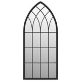 Vidaxl Garden Mirror 100x45 cm de fer noir