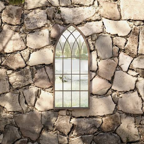Vidaxl Garden Mirror 70x30 cm Sable de fer -colore